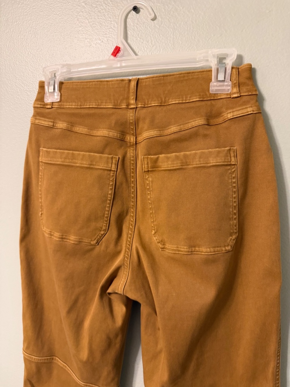 SPANX Stretch Twill Straight Leg Pants Women’s Small In Honey Glow - Picture 5 of 8